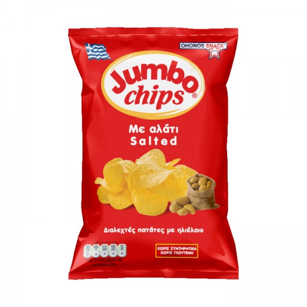 Jumbo Chips με Aλάτι Xωρίς Γλουτένη...