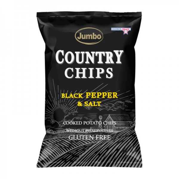 Jumbo Country Chips με Μαύρο Πιπέρι &...
