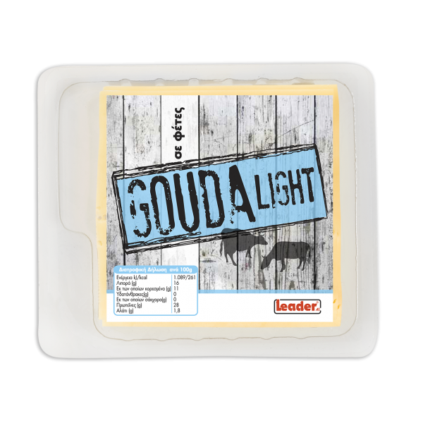 Τυρί Gouda Light σε Φέτες Leader 200 gr
