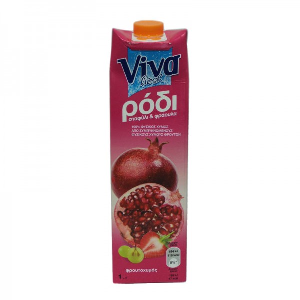 Φυσικός χυμός ρόδι VIVA 1 lt