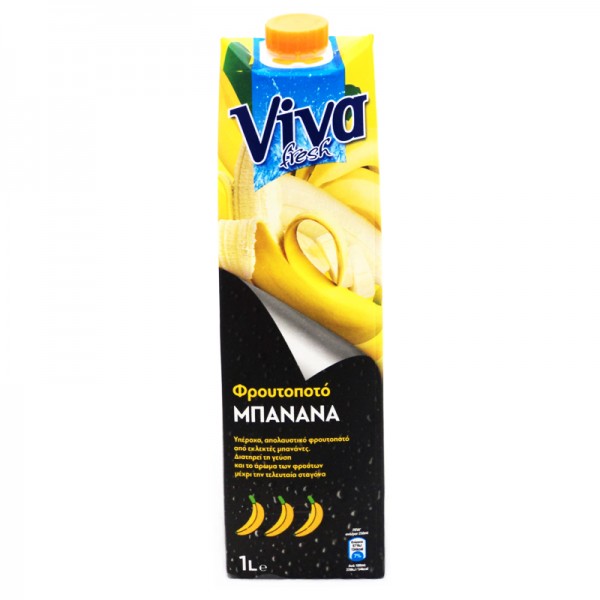 Φρουτοποτό μπανάνα VIVA 1lt