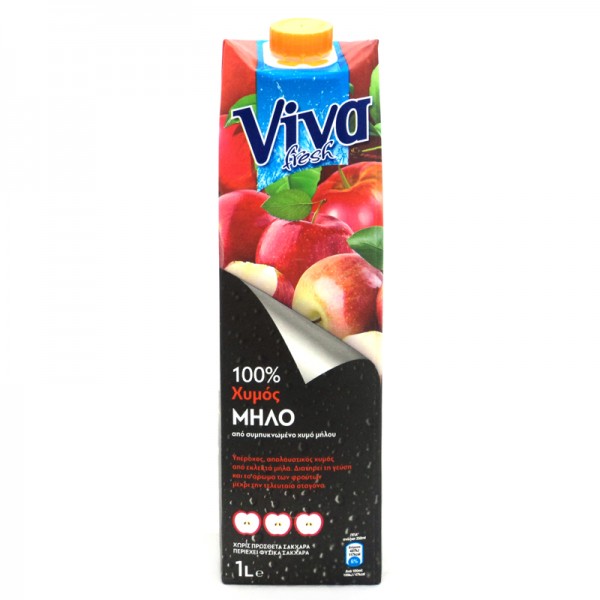Φυσικός χυμός μήλο VIVA 1lt
