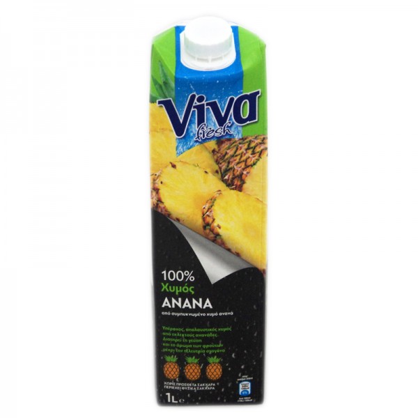 Φυσικός χυμός ανανά - VIVA 1 lt