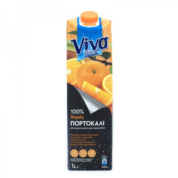 Φυσικός χυμός πορτοκάλι VIVA 1 lt