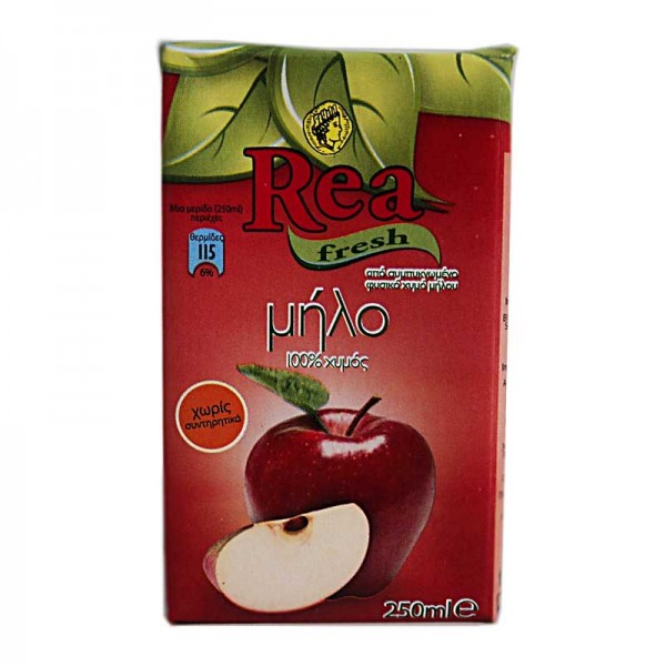 Φυσικός χυμός μήλο ΡΕΑ 0,25 lt 