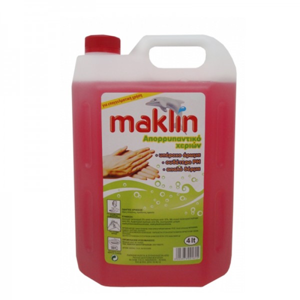 Υγρό απορρυπαντικό χεριών MAKLIN 4 lt
