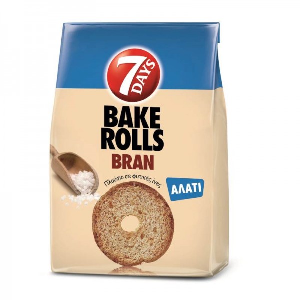 Bake Rolls Bran Αλάτι 7Days 160gr