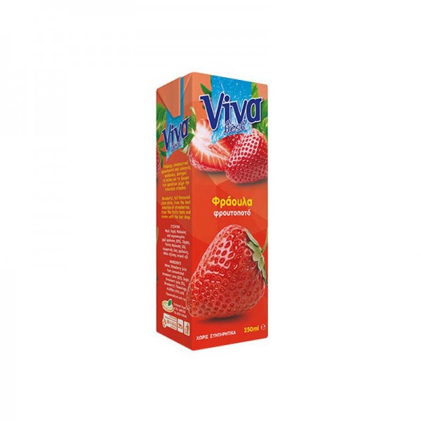 Φρουτοποτό Φράουλα Viva 250ml