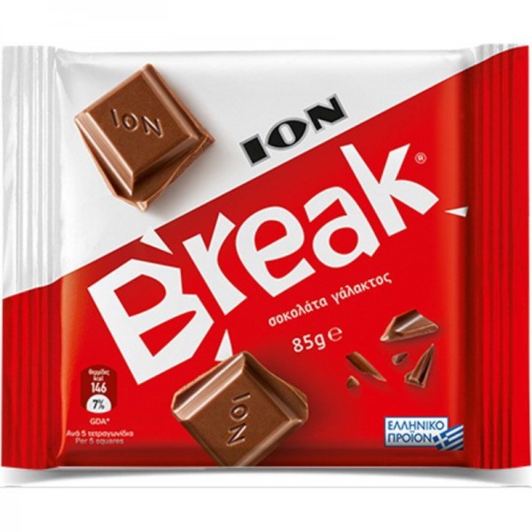 Σοκολάτα Γάλακτος Break Ίον 85gr