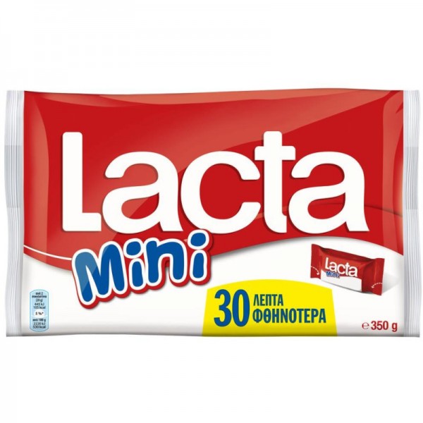 Σοκολατάκια mini Lacta 360gr -0,30€