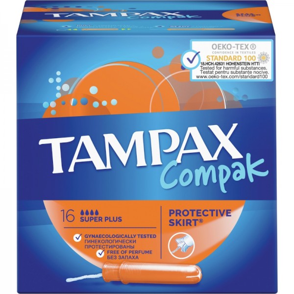Ταμπόν Tampax Compak Super Plus 16τμχ