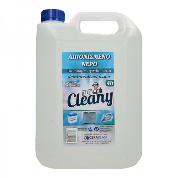 Νερό Aπιονισμένο Mr Cleany 4lt