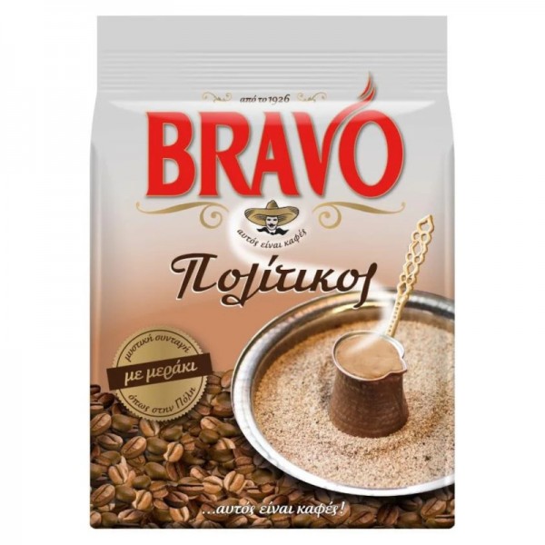Eλληνικός Καφές Πολίτικος Bravo 194gr