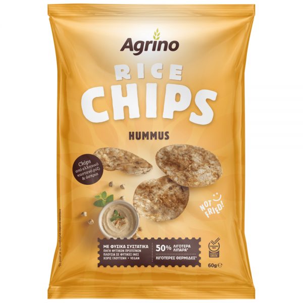 Chips Ρυζιού Hummus Agrino 60gr