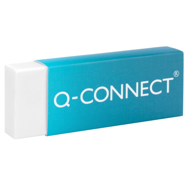 Γόμα για Μολύβι Q-Connect Λευκή