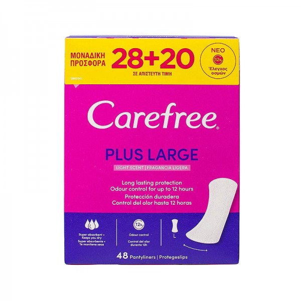 CareFree Plus Large 48 τεμ. (28+20 Δώρο)