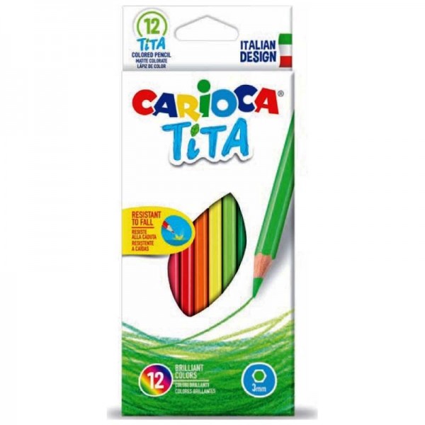 Ξυλομπογιές Tita 12 Χρώματα Carioca