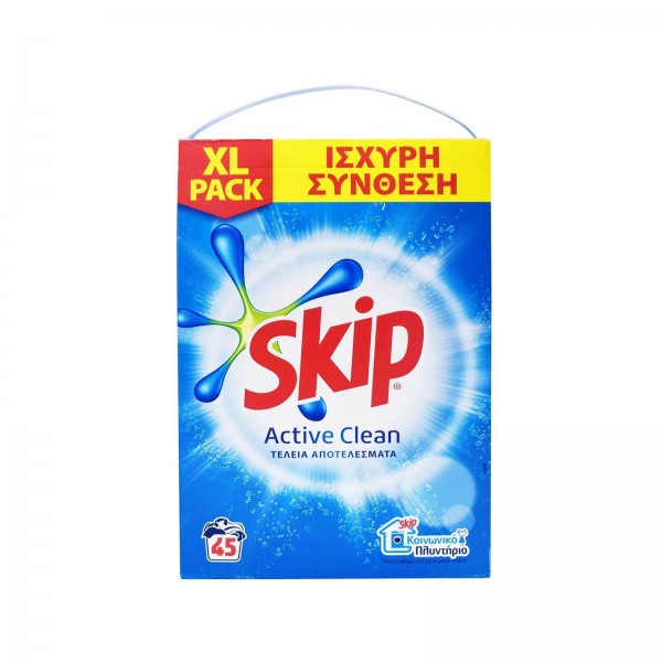 Σκόνη Πλυντηρίου Skip Active Clean...