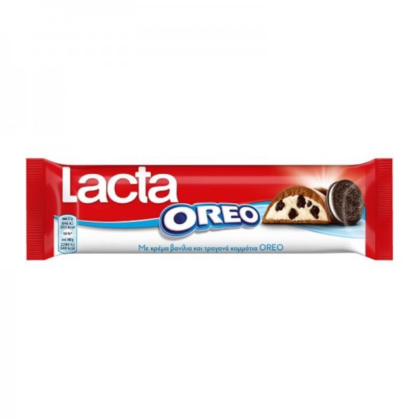 Σοκολάτα γάλακτος Oreo Bar Lacta 37g