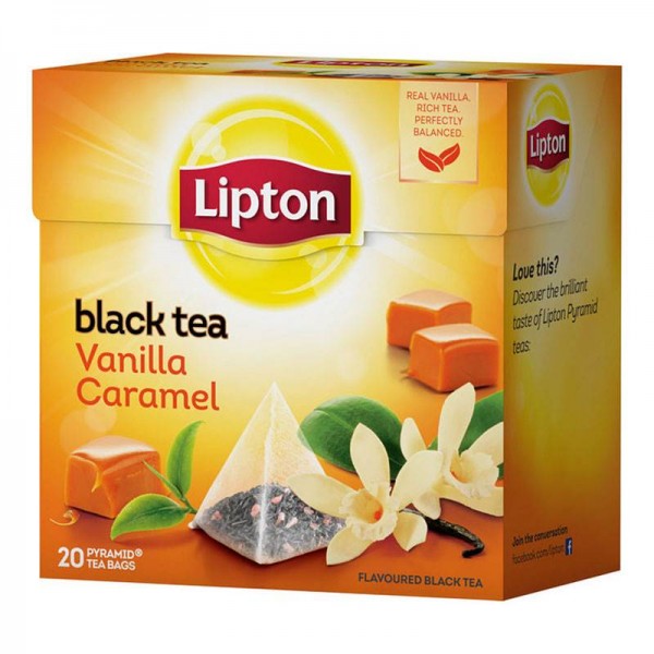 Μαύρο τσάι βανίλια-καραμέλα πυραμίδα...