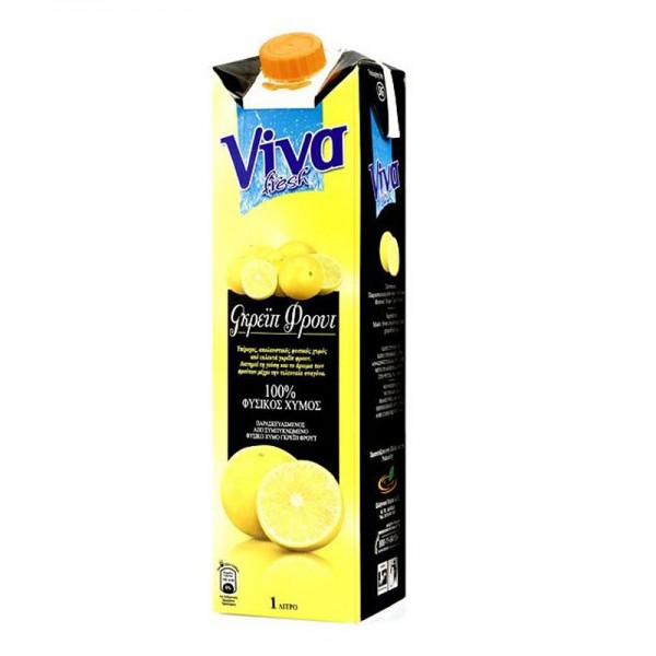 Φυσικός χυμός γκρέϊπ φρουτ - VIVA 1 lt