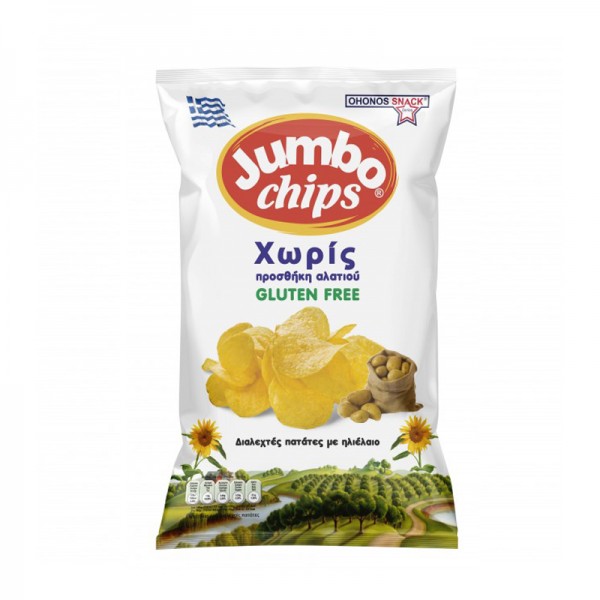 Jumbo chips χωρίς προσθήκη αλατιού...
